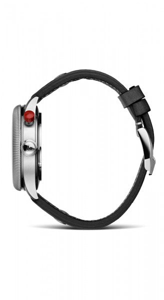 Hanhart 1882 Watch - Pioneer MonoScope Silver, Fluted Bezel