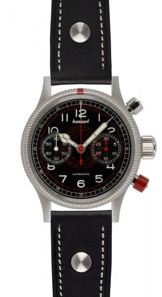 Hanhart 1882 Watch - Pioneer TachyTele Black