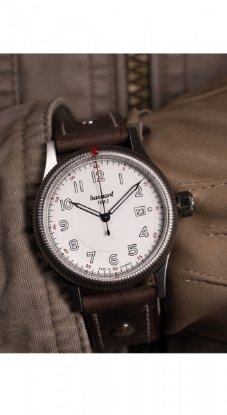 Hanhart 1882 Watch - Pioneer One White