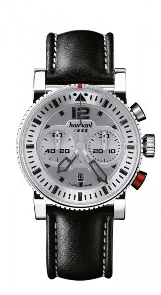 Hanhart 1882 Watch - Primus Pilot Silver