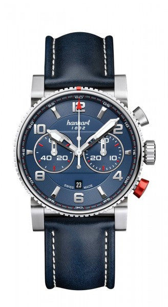 Hanhart 1882 Watch - Primus Racer Blue Steel