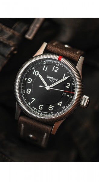 Hanhart 1882 Watch - Pioneer One Black