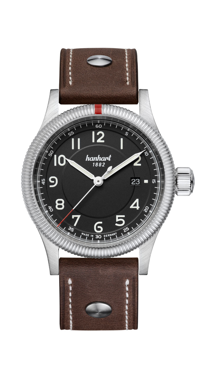 Hanhart 1882 Watch - Pioneer One Black