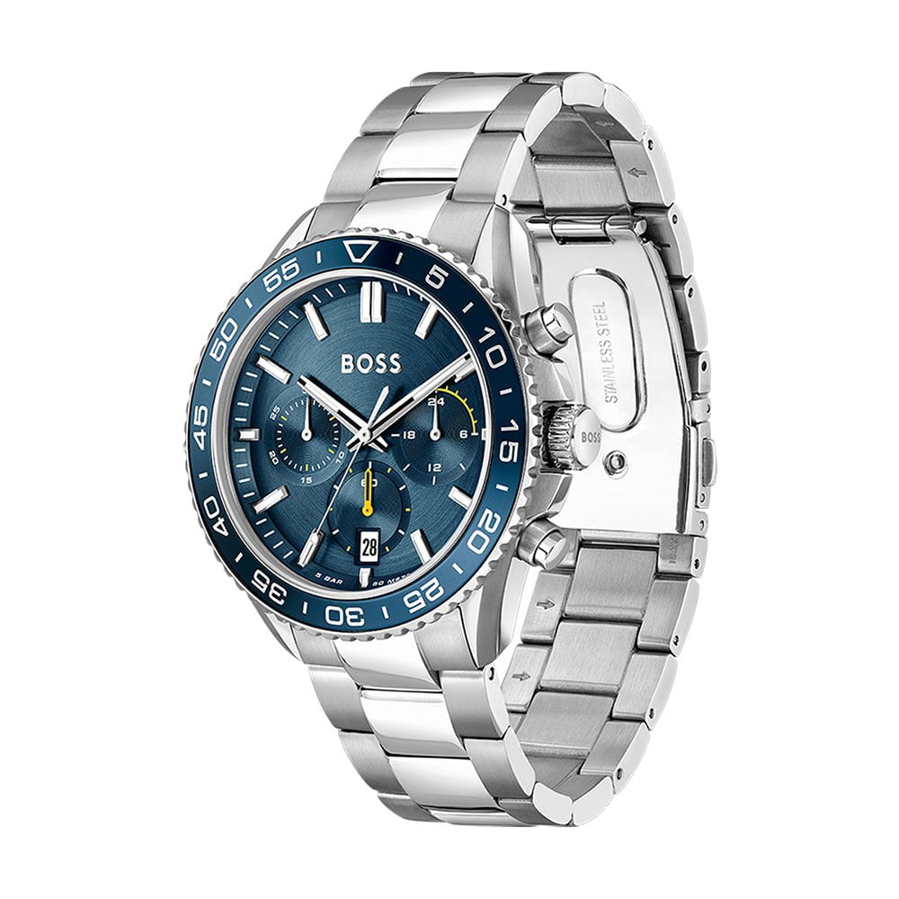 Montre BOSS Homme Runner Chronographe en Acier 1514143