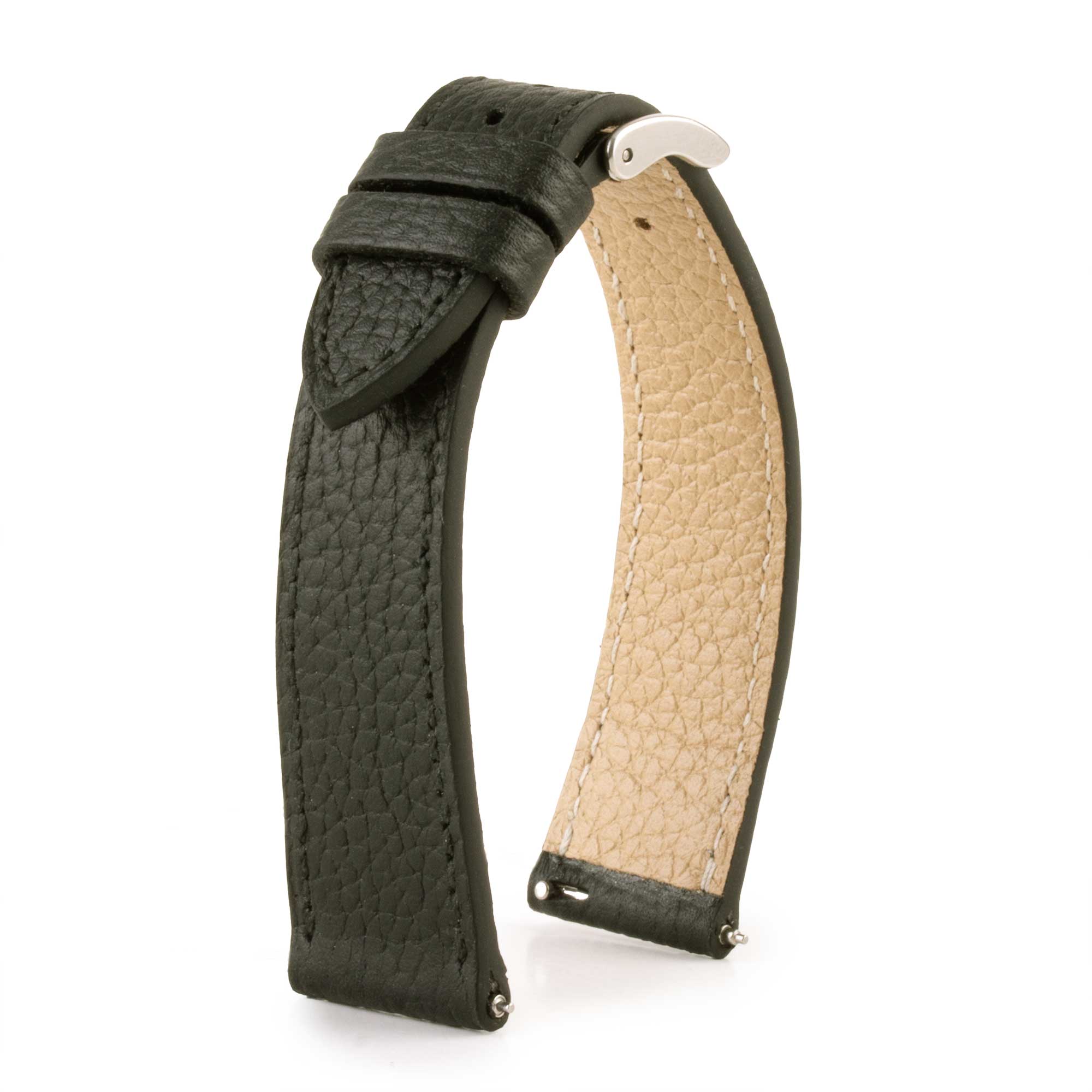 Bracelet-montre en cuir - Buffle (noir, bleu, vert, marron, kaki...)