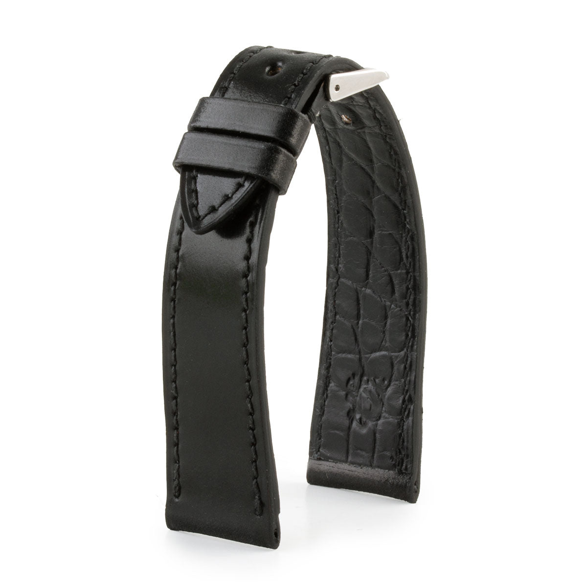 Bracelet pour montre cuir - Cordovan (noir, bleu, vert, marron, bordeaux)