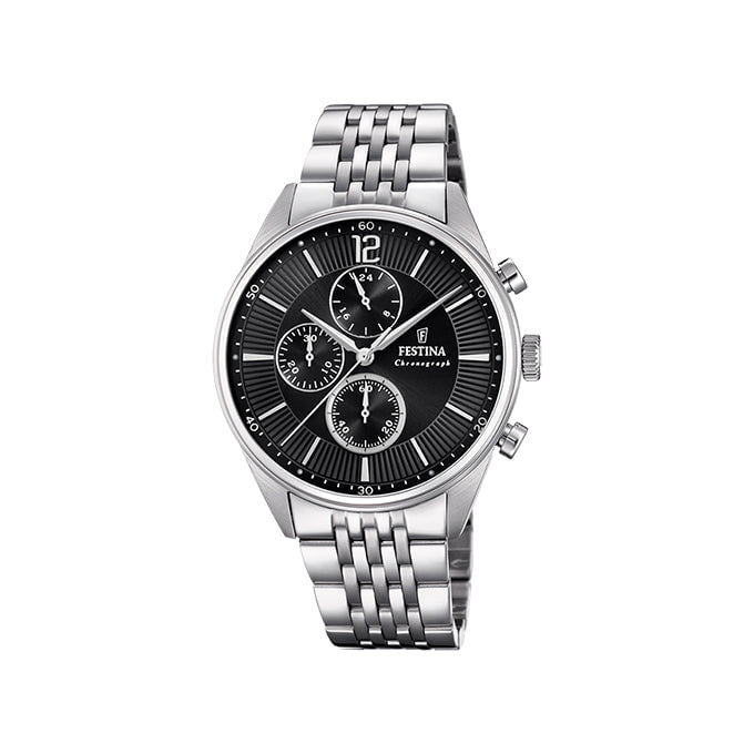 FESTINA Men's Timeless Chronograph Steel Watch F20285/4