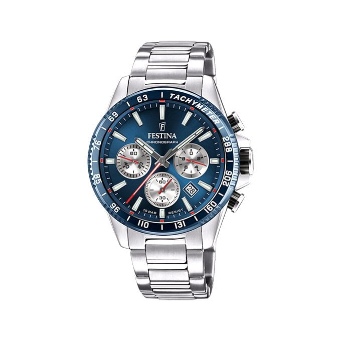 FESTINA Men's Timeless Chronograph Steel Watch F20560/2