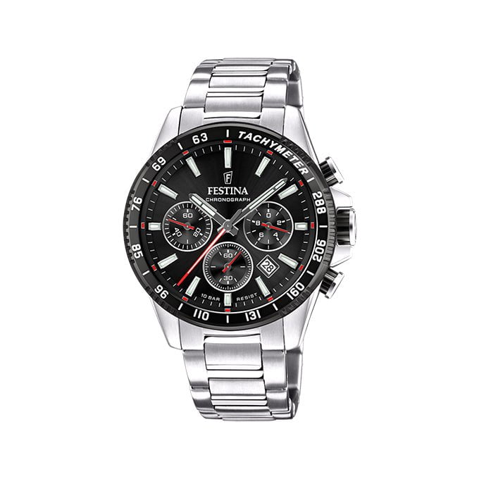 FESTINA Men's Timeless Chronograph Steel Watch F20560/6