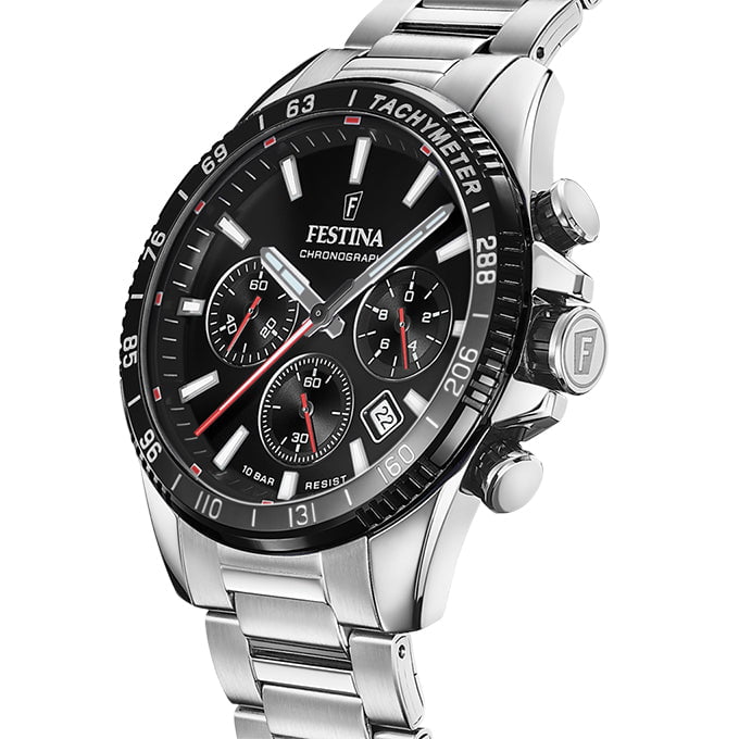 FESTINA Men's Timeless Chronograph Steel Watch F20560/6