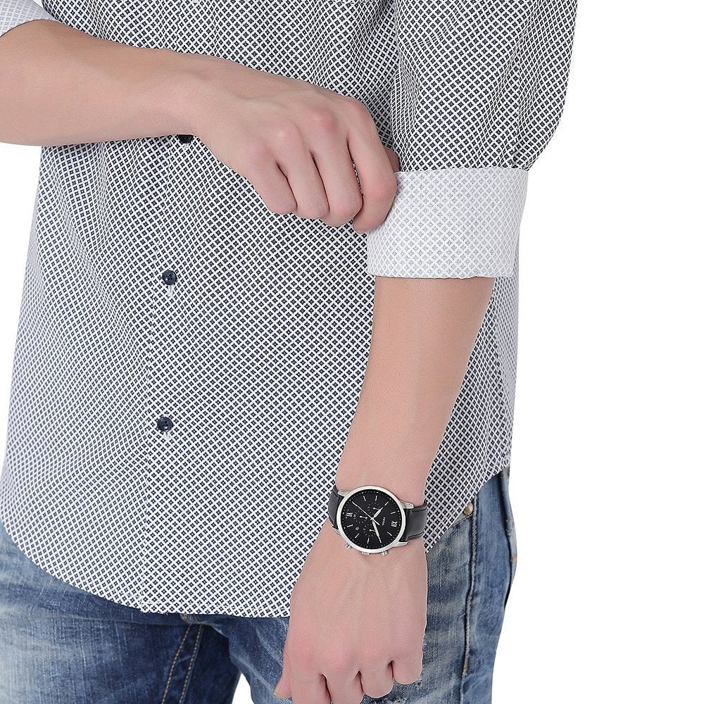 FOSSIL Men's Neutra Chronograph Leather Watch FS5452