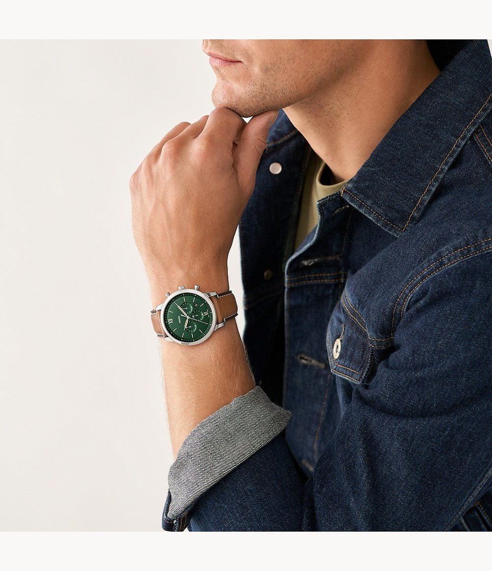 FOSSIL Men's Neutra Chronograph Leather Watch FS5963