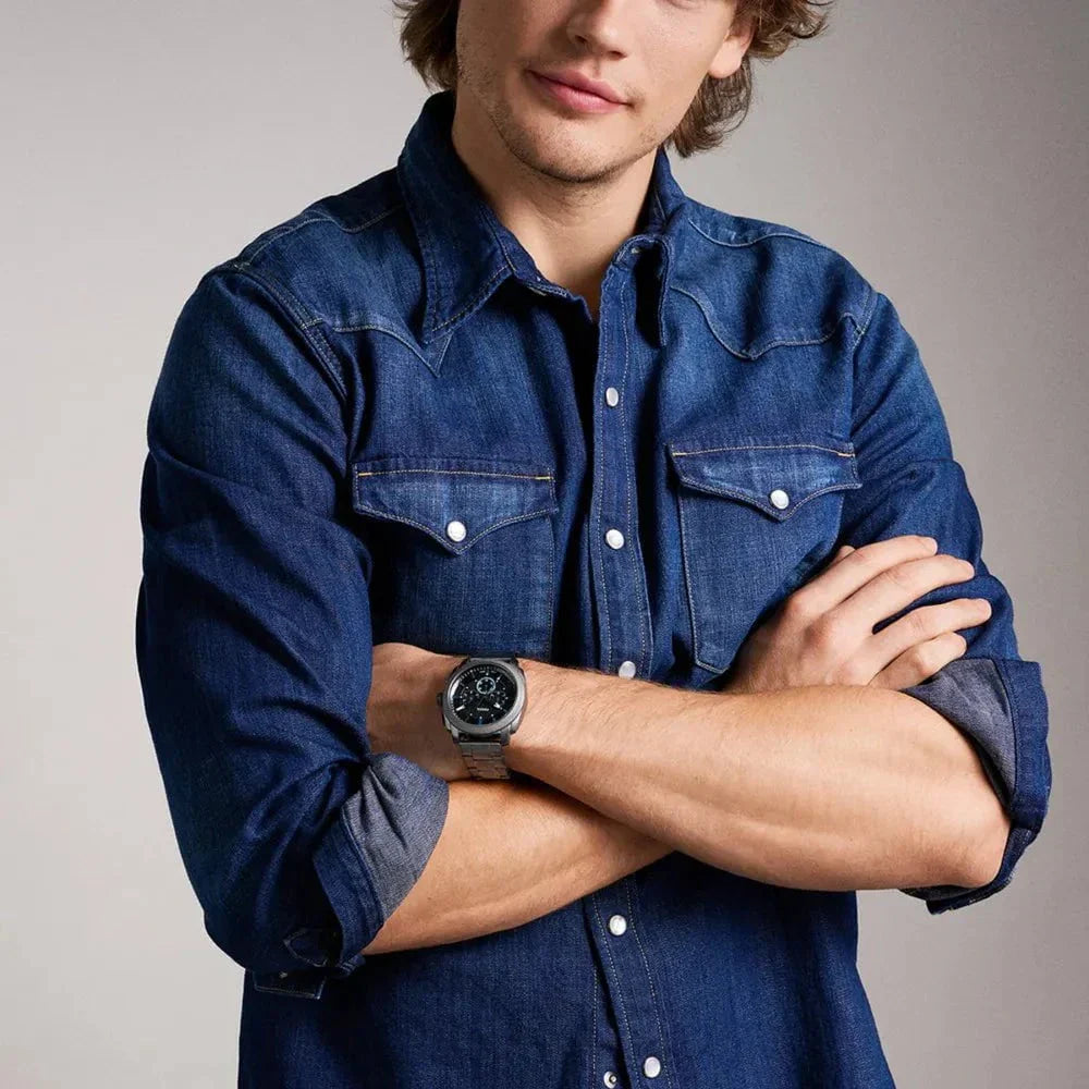 FOSSIL Men's Machine Chronograph Steel Watch FS6098