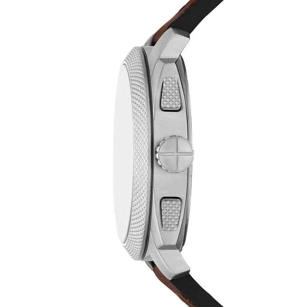 FOSSIL Men's Machine Chronograph Leather Watch FS6100