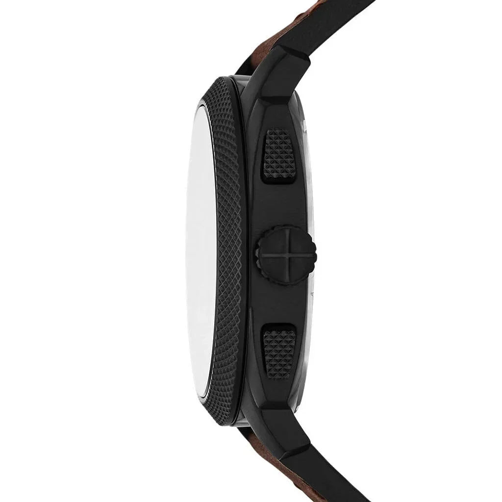 FOSSIL Men's Machine Chronograph Leather Watch FS6101