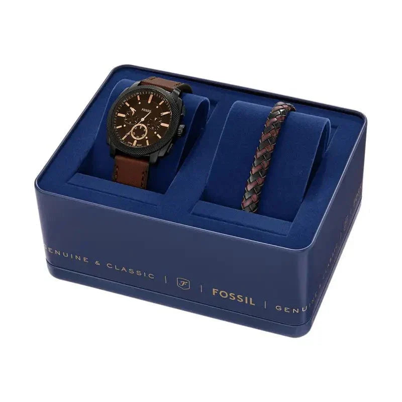 FOSSIL Men's Machine Watch Watch and Jewelry Set FS6102SET