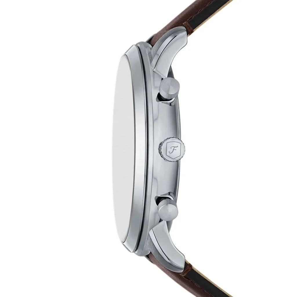 FOSSIL Men's Neutra Chronograph Brown Leather Watch FS6109