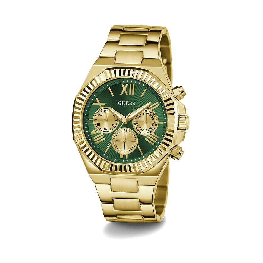 GUESS Men's Equity Gold Steel Watch GW0703G2