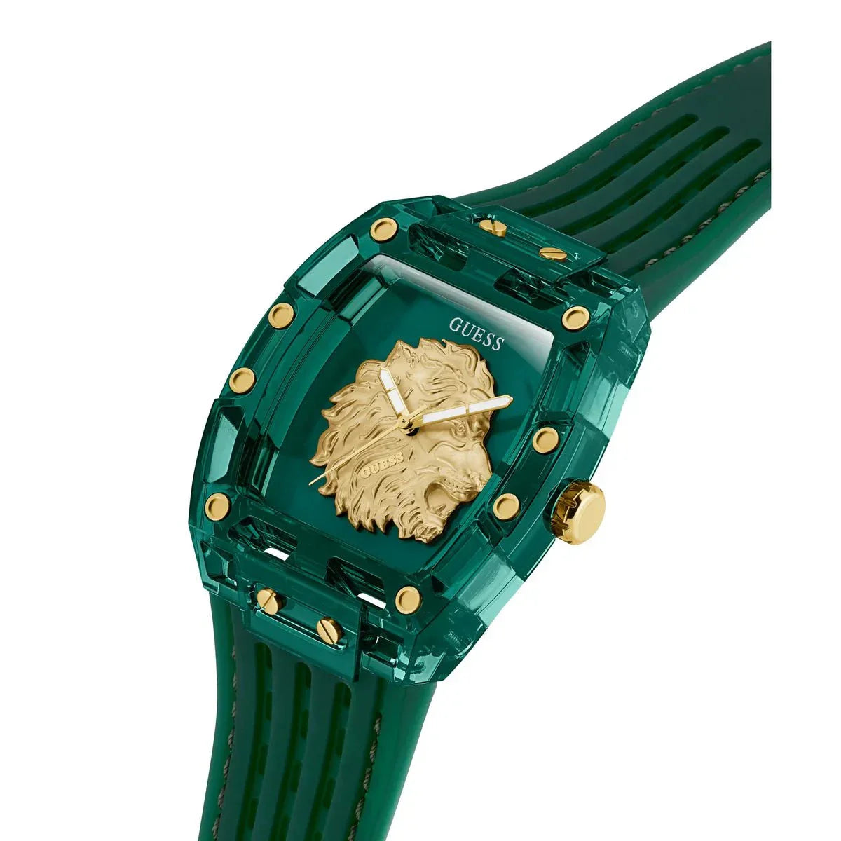 GUESS Men's Phoenix Green Silicone Watch GW0959G2