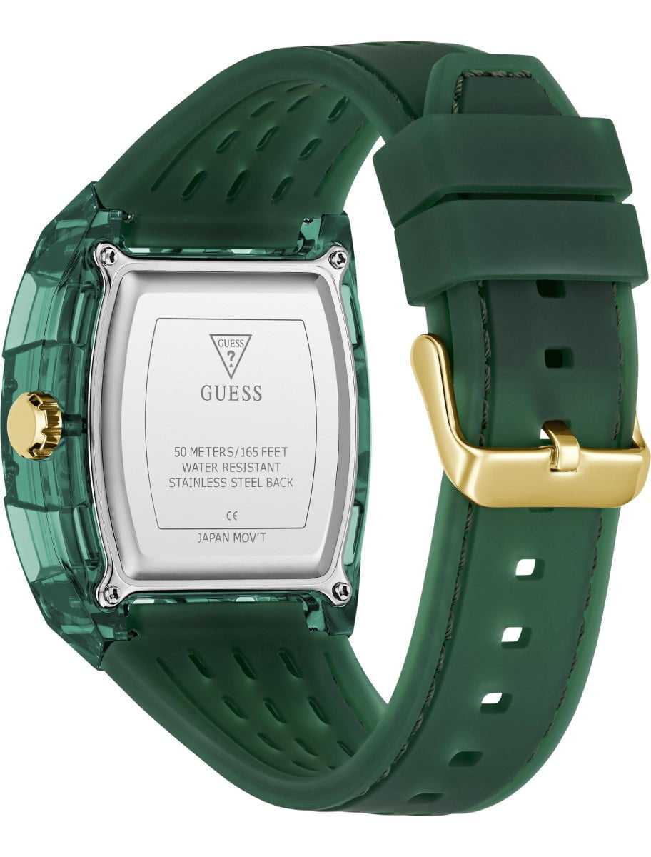 GUESS Men's Phoenix Green Silicone Watch GW0959G2