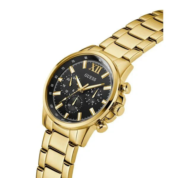 GUESS Men's Walker Multifunction Gold Steel Watch GW0900G3