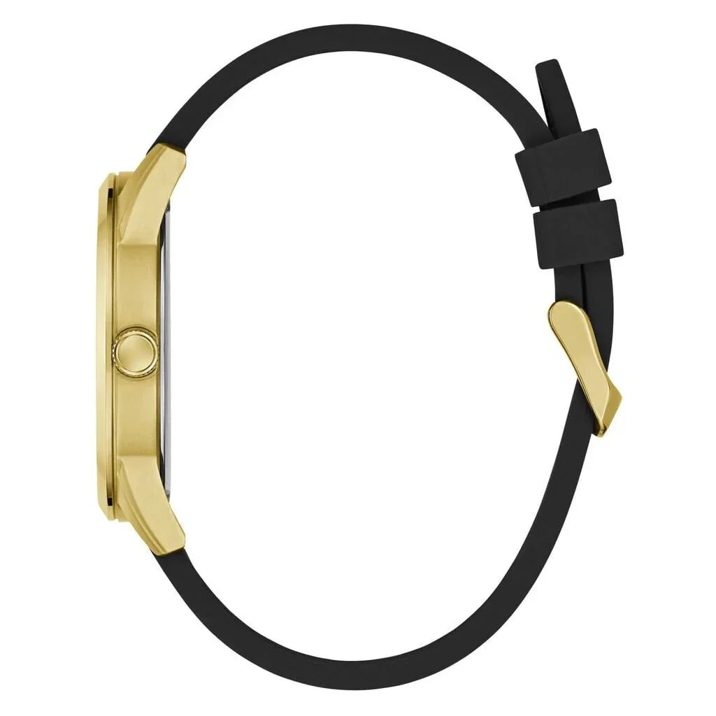 GUESS Men's Monte Black Silicone Watch GW0805G2