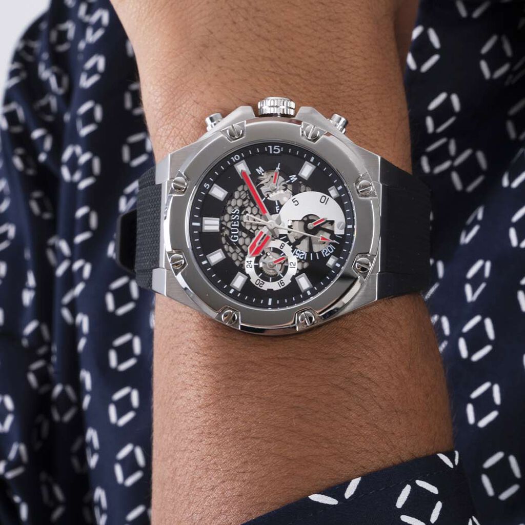 GUESS Men's Sport Silicone Watch GW0334G1