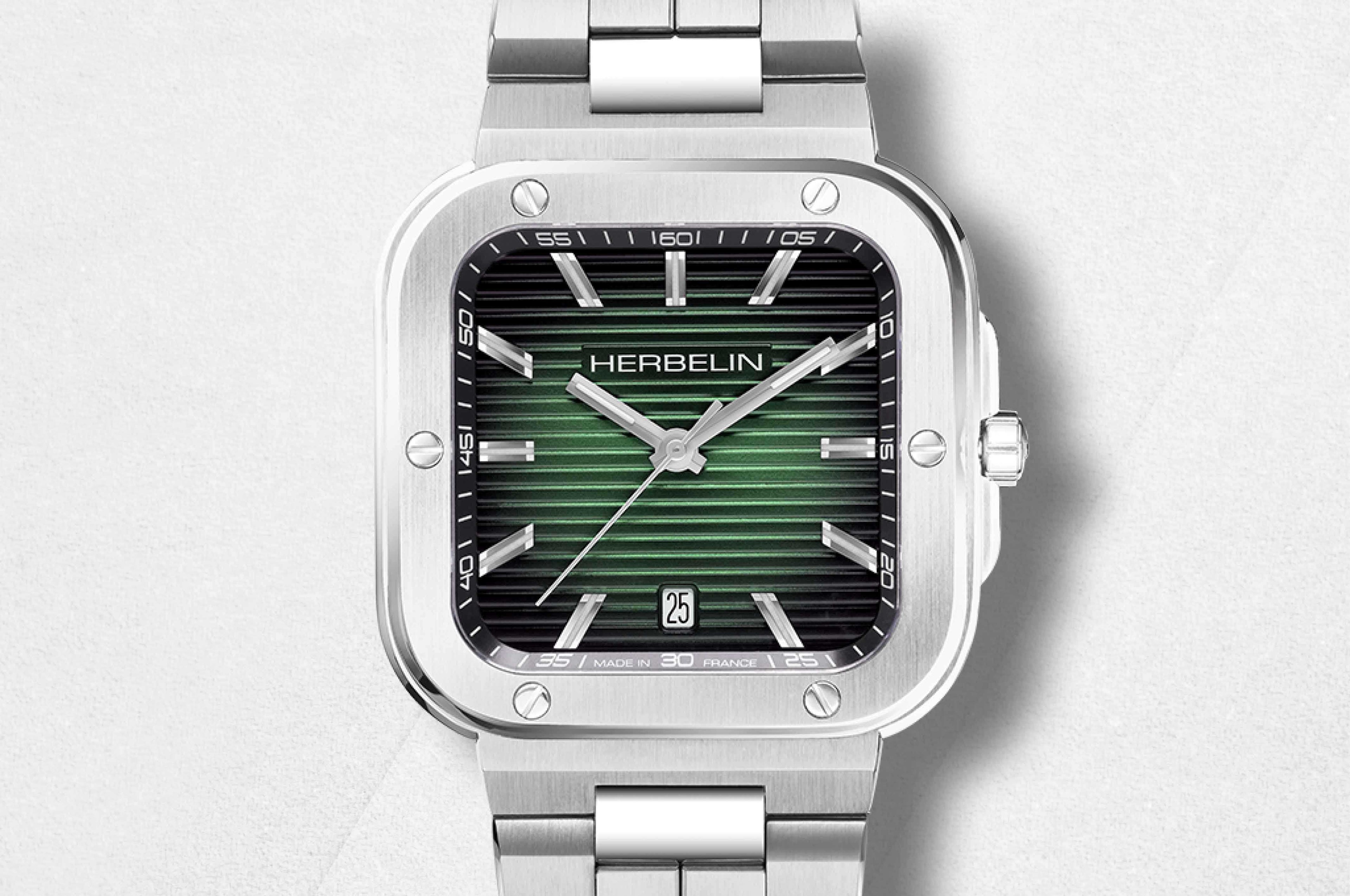 HERBELIN Men's Cap Camarat Steel Watch 12246B16