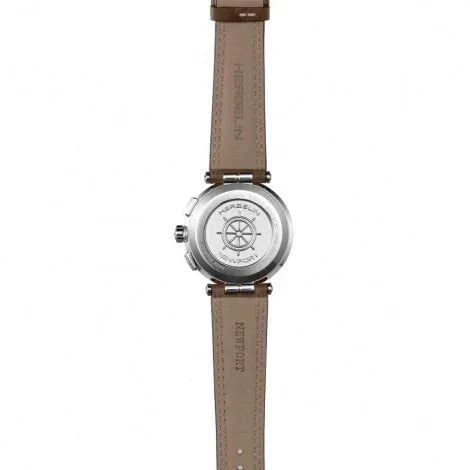 HERBELIN Men's Newport Chronograph Leather Watch 37658AP42MA