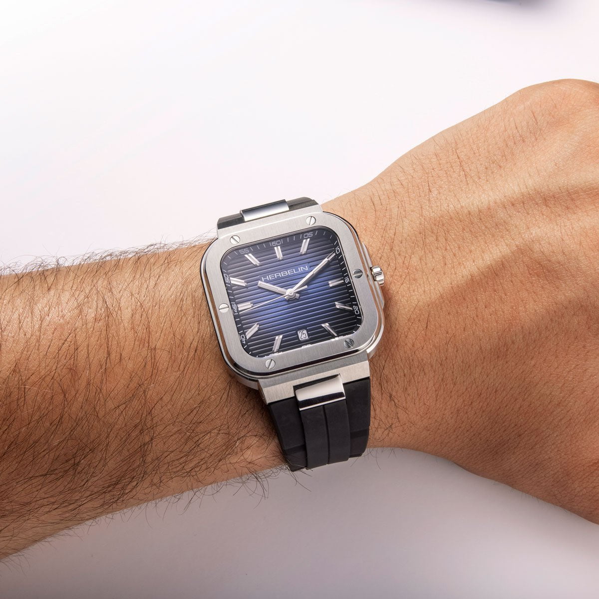 HERBELIN Men's Cap Camarat Silicone Watch 12246A15CA