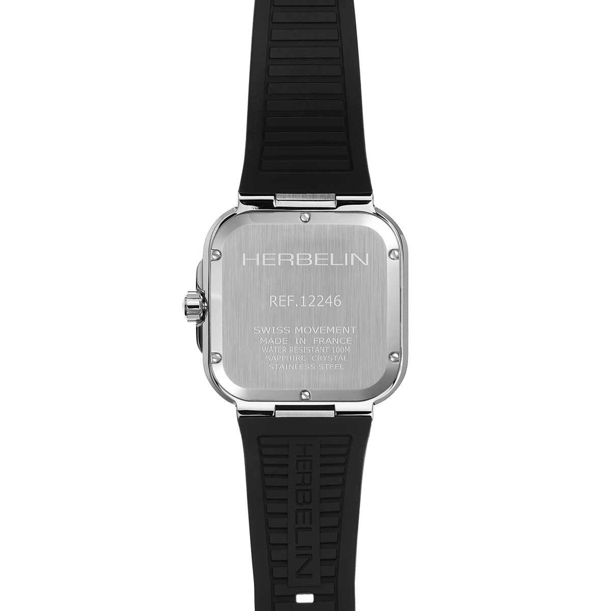 HERBELIN Men's Cap Camarat Silicone Watch 12246A15CA