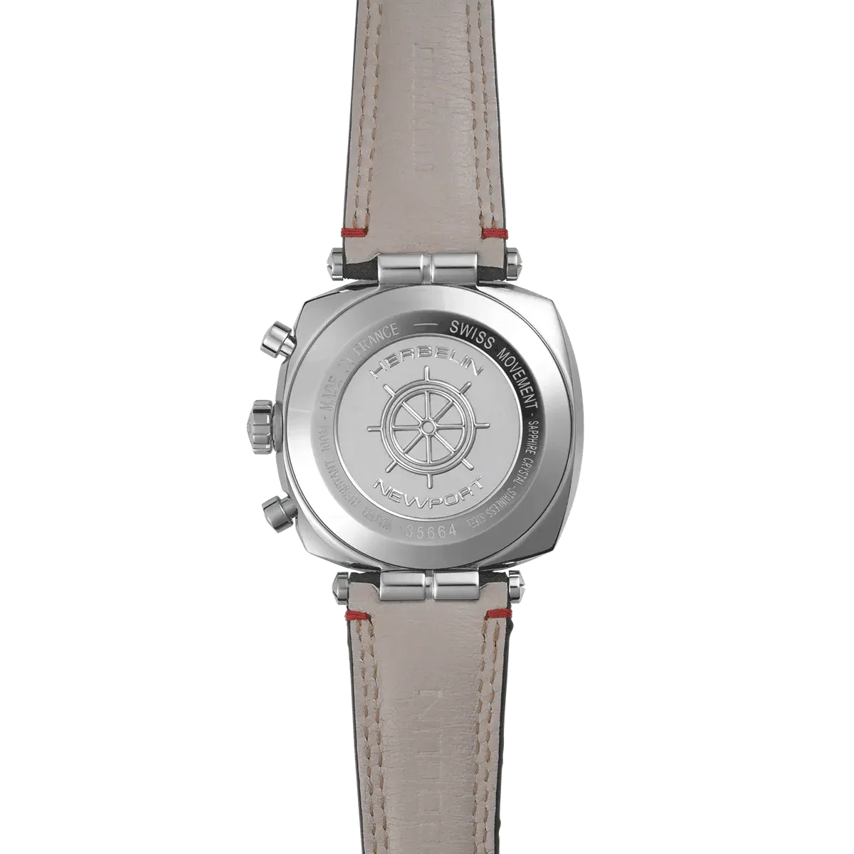 HERBELIN Men's Newport Heritage Chronograph Watch 35664AP25