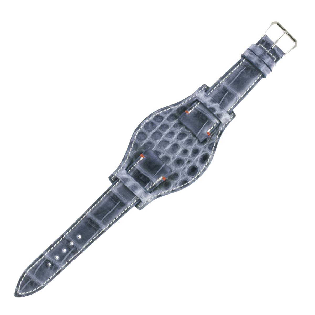 Bund ABP Concept X Hanhart 1882 strap for 417ES - Leather watch strap - Alligator