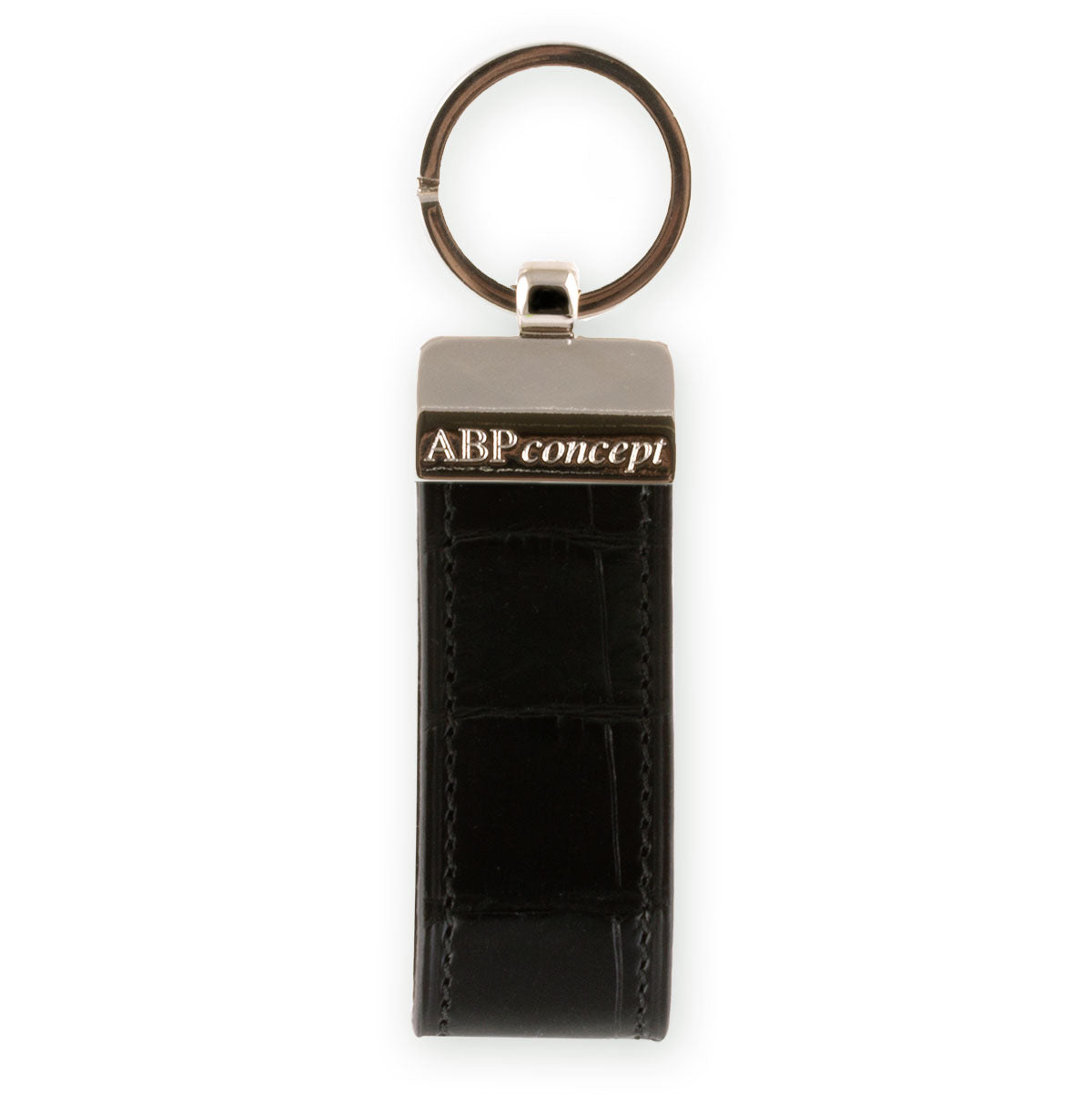 "Essential" leather key ring - Alligator (black, blue, green, brown, orange...)