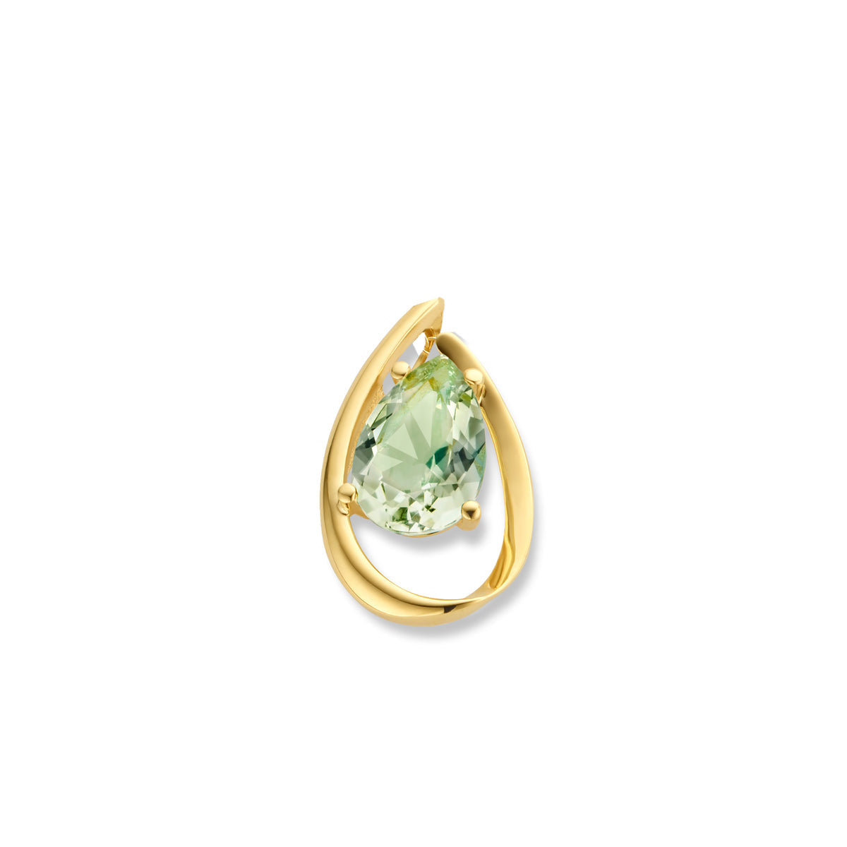 Pendentif prasiolite en or 18ct 364-94