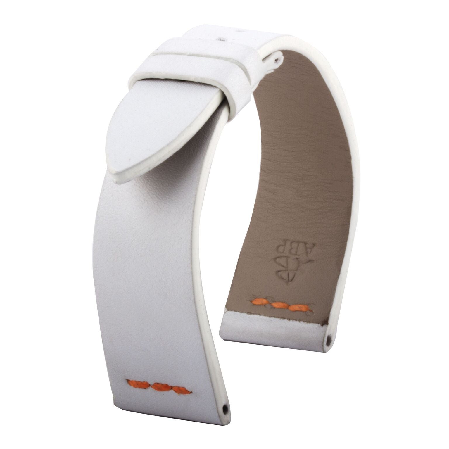 Rolex Explorer II - Leather watch strap - Box calf (black, white)