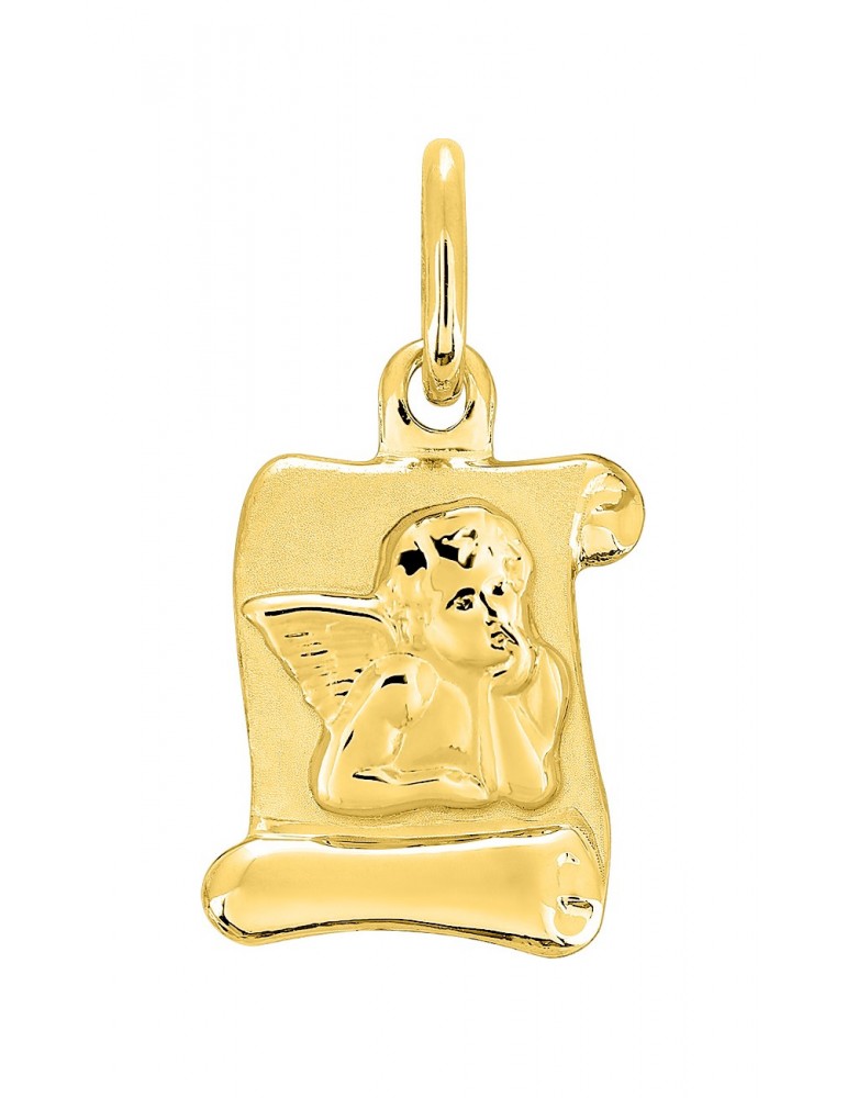 Pendentif parchemin ange en or 18ct 360-341