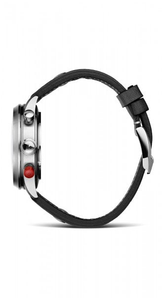 Hanhart 1882 Watch - Pioneer TwinDicator ecru stitching, smooth bezel