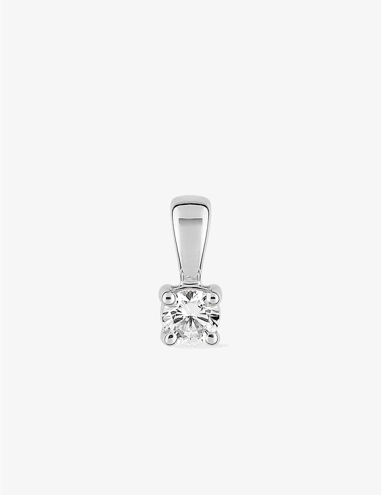 Pendentif en or blanc 18ct et zirconium 363-99