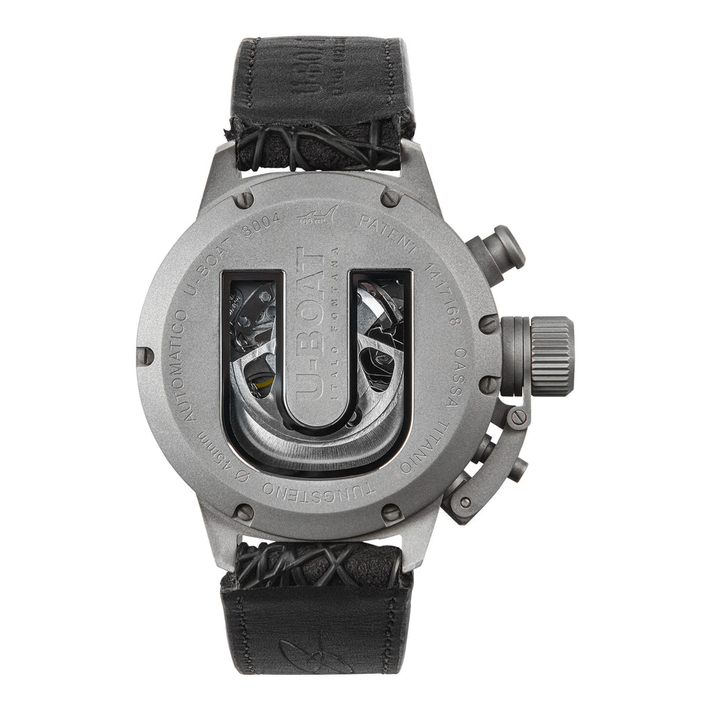 U-BOAT  Classico Titamiun Tungsten Black- 45 mm - Automatique - 3004