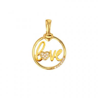 Pendentif love en or 18ct 363-102