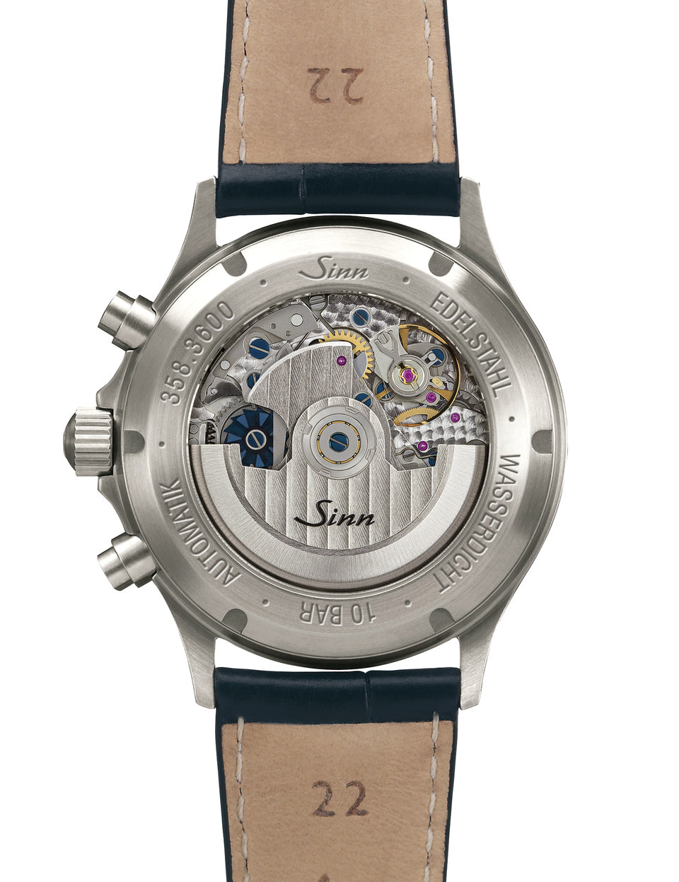 Sinn watch - 358 DIAPAL - Leather strap