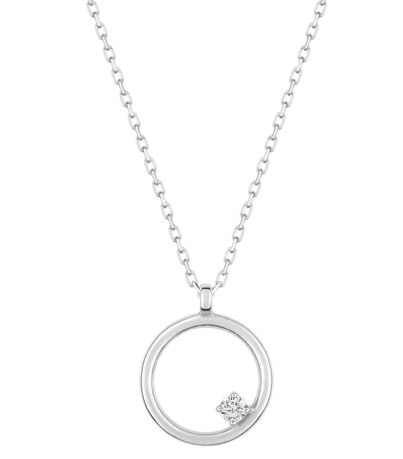 Collier en or blanc 9ct 454-61