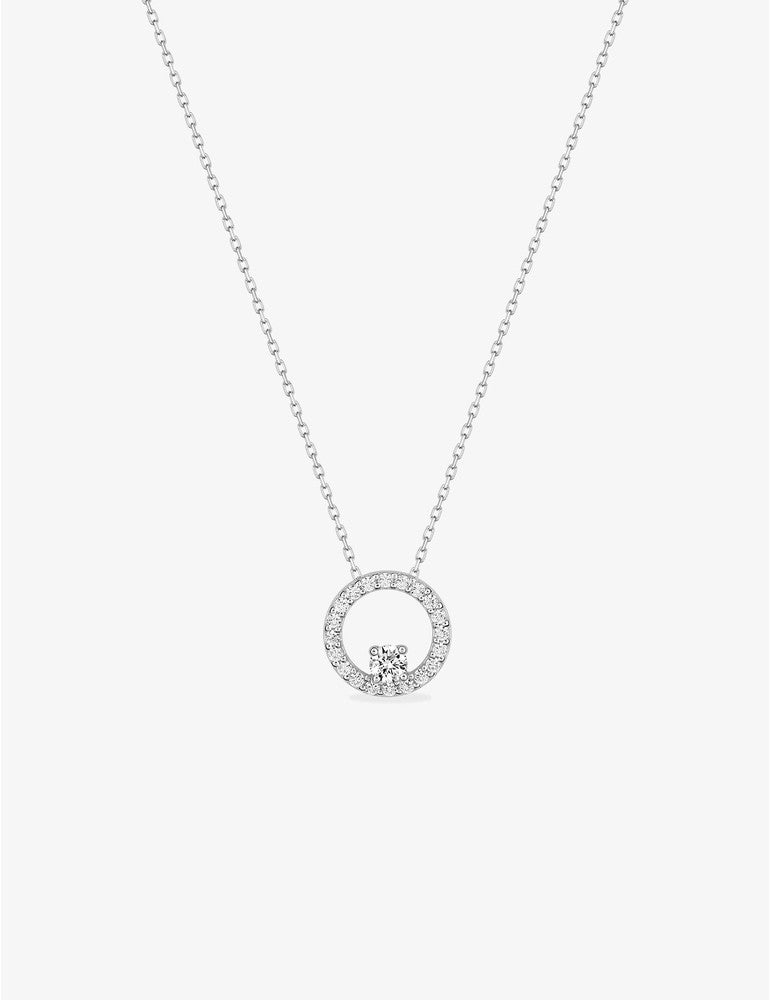 Collier en or blanc 9ct 454-55