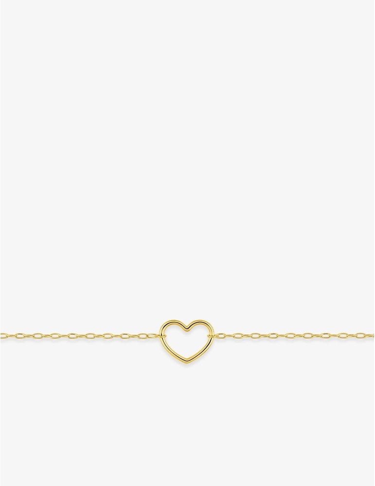 Bracelet coeur en or jaune 9ct 440-57