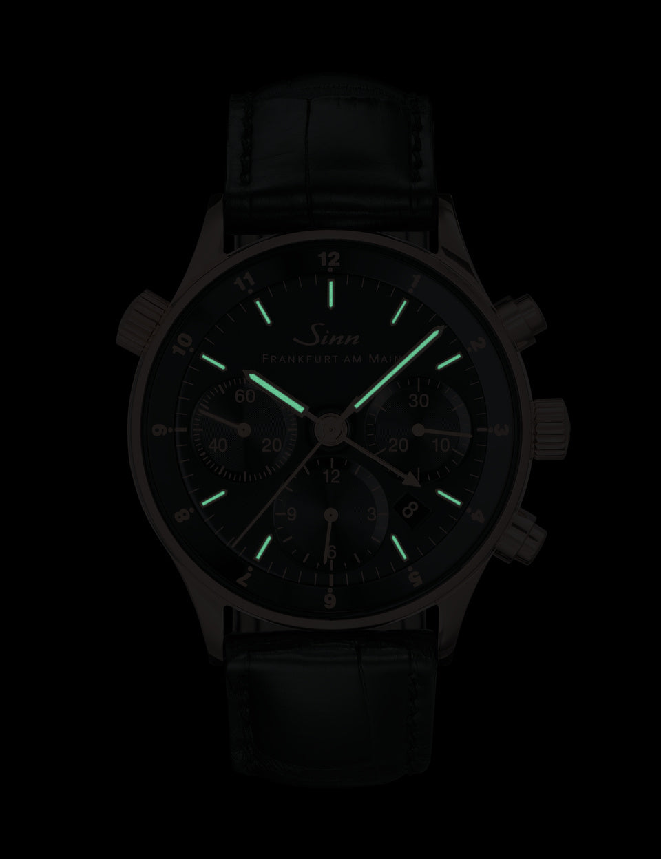 Sinn watch - 6000 Rose gold - Leather strap