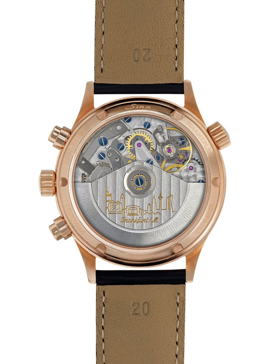 Sinn watch - 6000 Rose gold - Leather strap