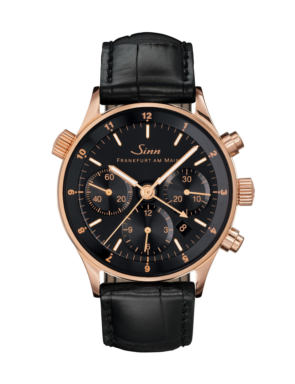 Sinn watch - 6000 Rose gold - Leather strap