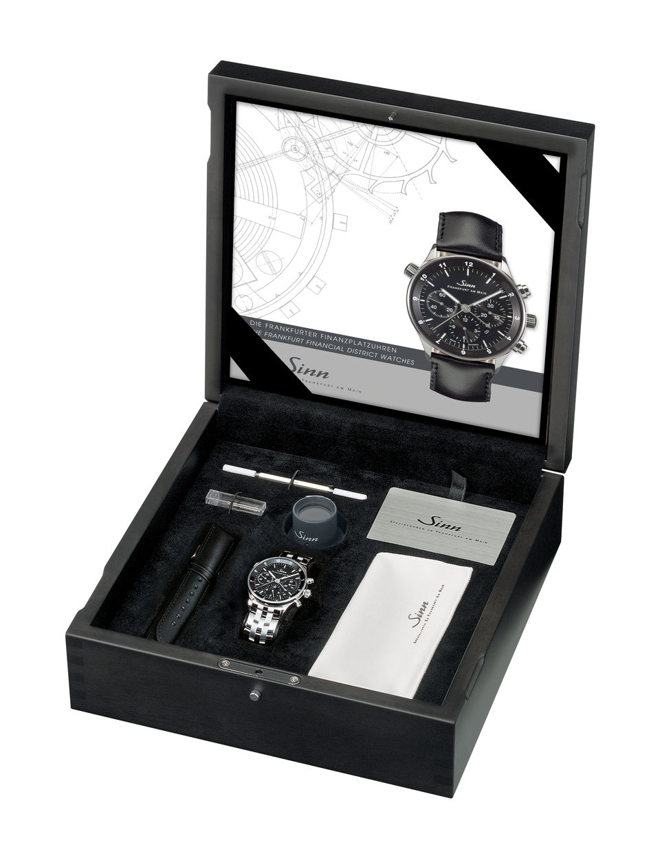 Sinn watch - 6000 - Leather bracelet + metal bracelet