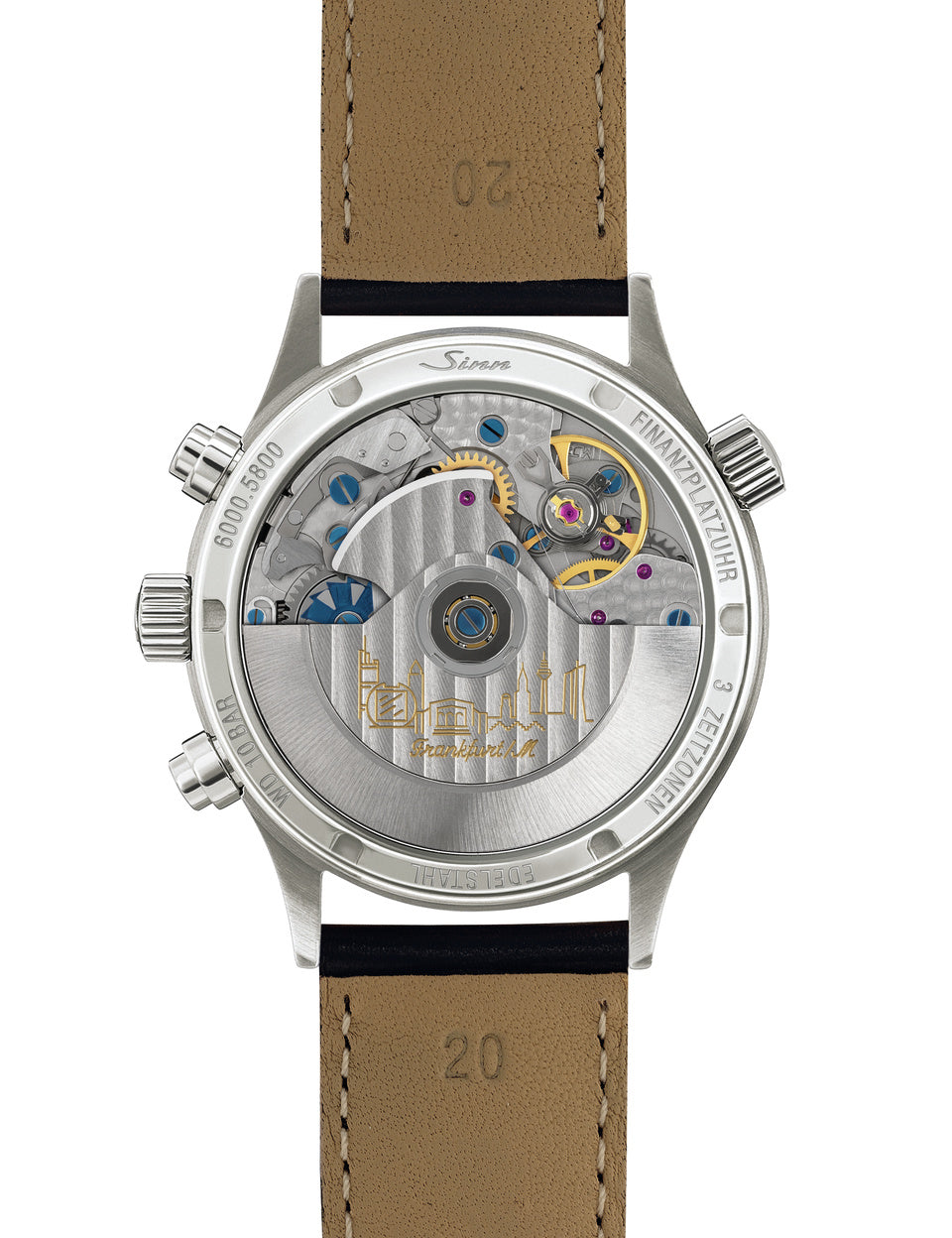 Sinn watch - 6000 - Leather bracelet + metal bracelet